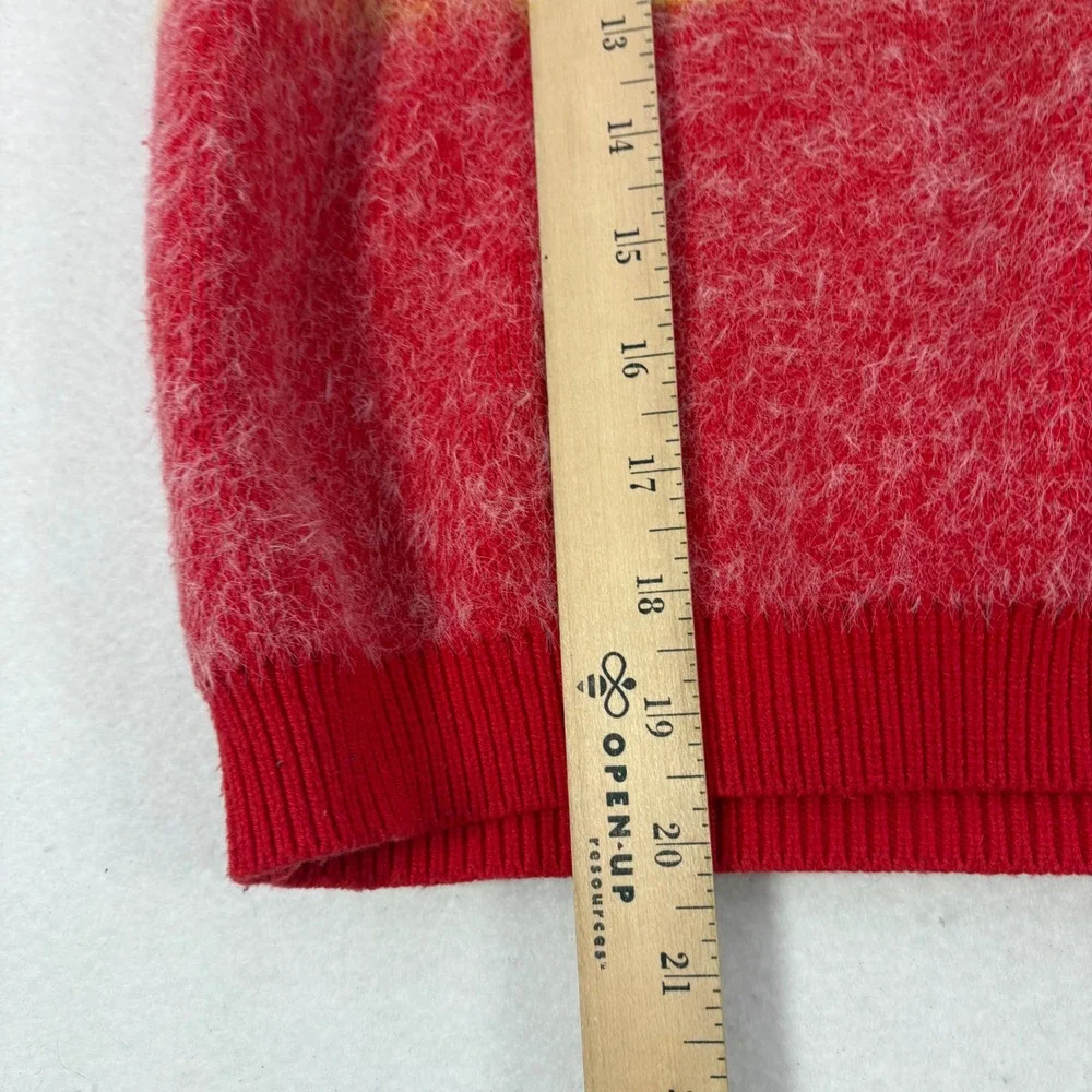 Fancy Schmancy Sweater KC Chiefs Kelce 87 Fuzzy Knit‎ Swifty Girls Size 10 Red